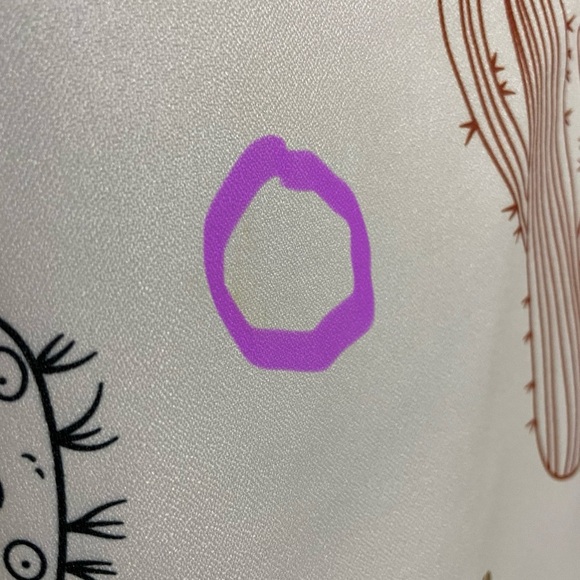 SHEIN Women’s Size 2XL V Neck tunic with ruffle cap sleeves Brown Black Red Tan - Picture 9 of 11